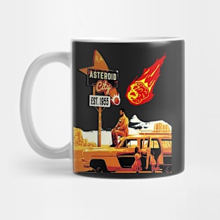 Funny Alien asteroid city Cool Space Vintage Mug